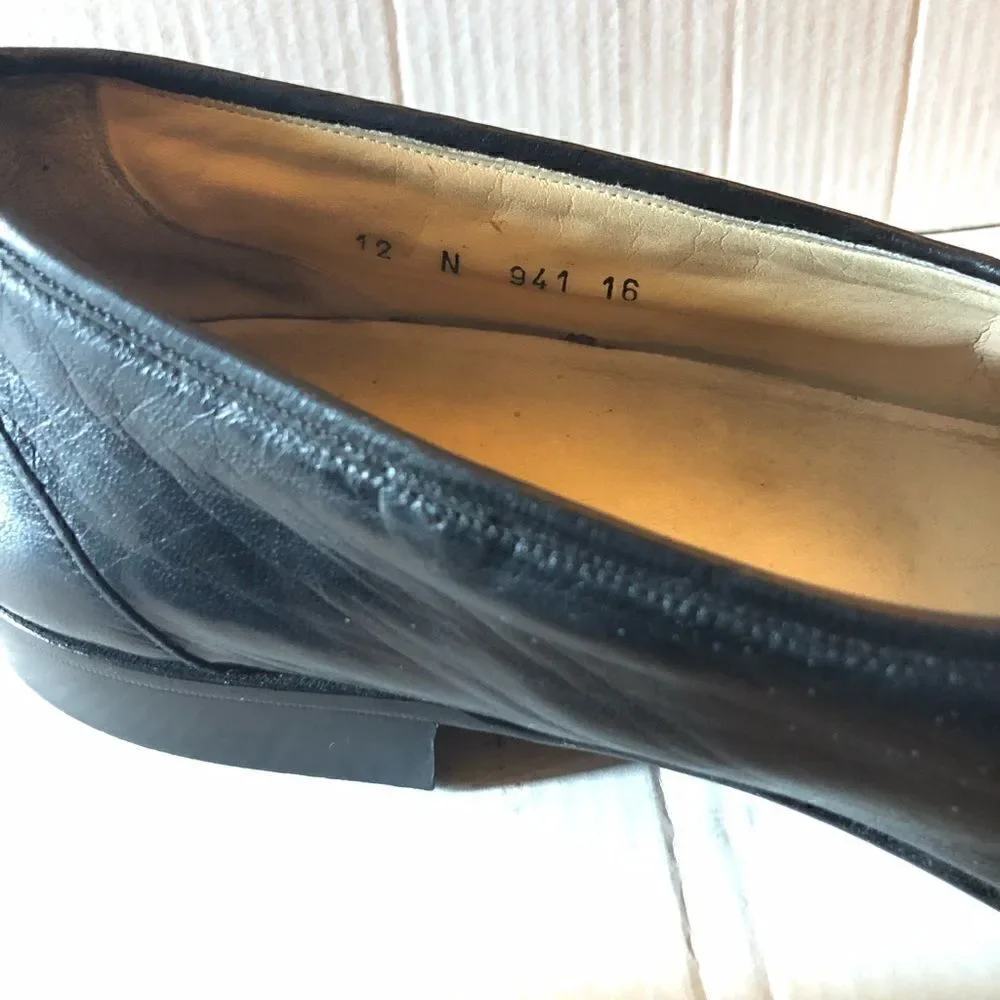 Bally Leather Slip On Dress Shoe